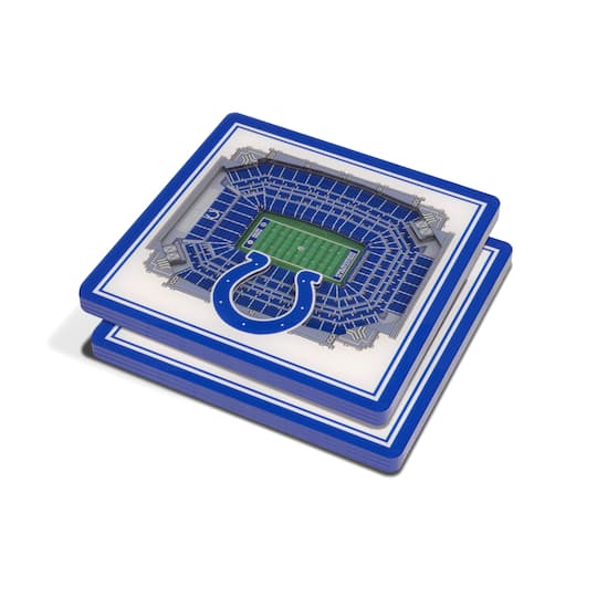 3D StadiumView Coasters By Youthefan in Indianapolis Colts | 4" x 4" | Michaels®